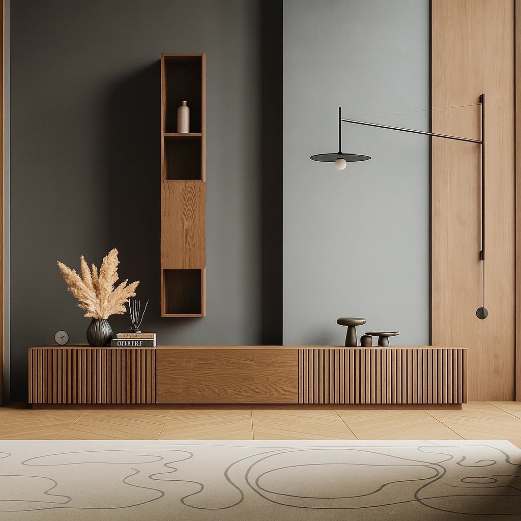 Hängeschrank MOON II – Massivholz Eiche – Bild 2